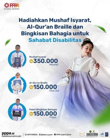 Vicky Shu Hadiahkan Cahaya Al-Qur’an untuk Anak-anak Disabilitas