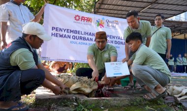 Teladan dari Dalam, Amil Laznas PPPA Daarul Qur'an Patungan Qurban untuk 451 Keluarga Penerima Manfaat