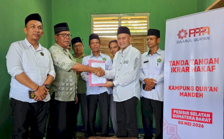 Ikrar Wakaf Jadi Pertanda Pembangunan Kampung Qur’an Mandeh Resmi Dimulai   