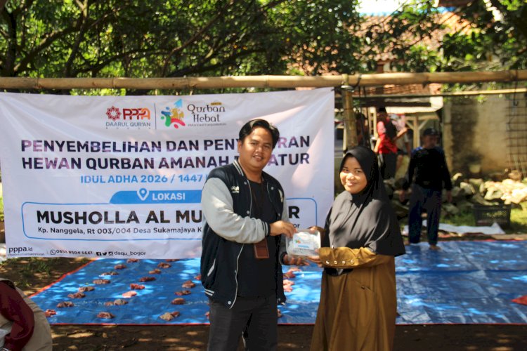 Kolaborasi Qurban Laznas PPPA Daarul Qur'an Bogor bersama Masyarakat Nanggela