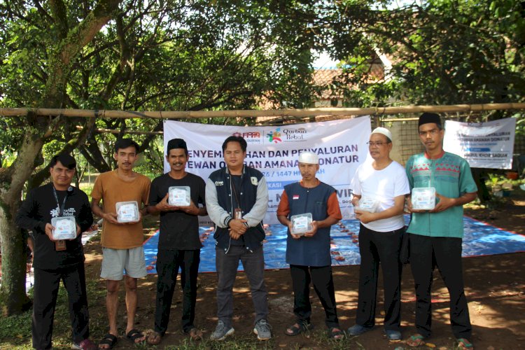 Kolaborasi Qurban Laznas PPPA Daarul Qur'an Bogor bersama Masyarakat Nanggela
