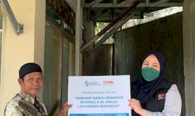 PPPA Daarul Qur'an Sulsel Distrubusikan Bantuan Renovasi Musholla Al Ikhlas Langkeang