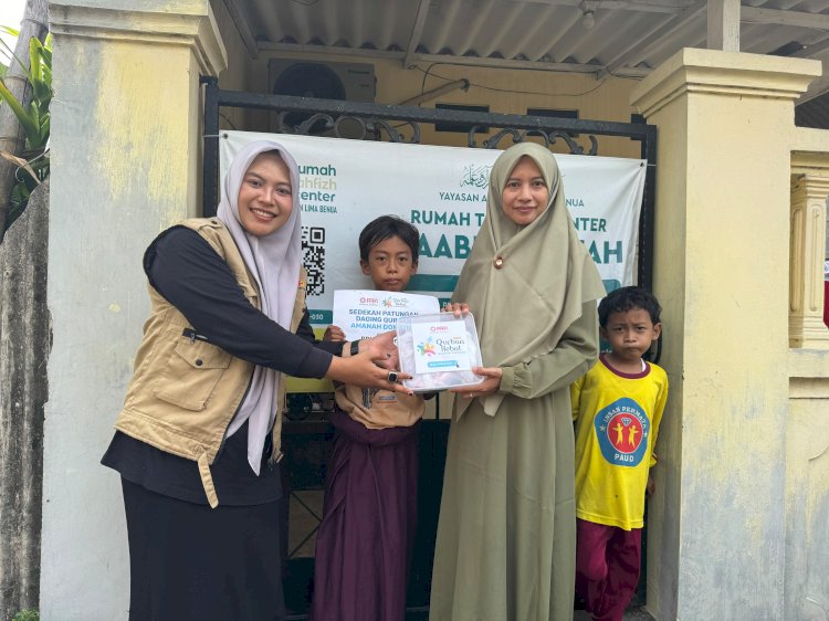 Tebar Kebahagiaan, Daging Qurban Disalurkan untuk Santri Penghafal Qur’an