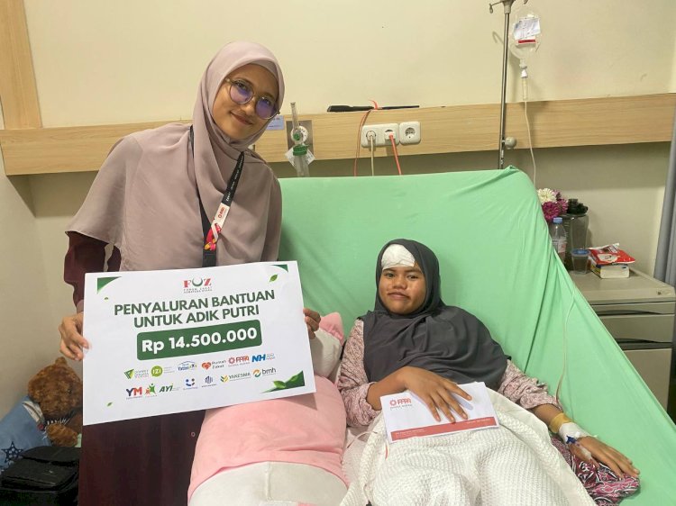 PPPA Daarul Qur'an Medan Bersama FOZ Sumut Salurkan Bantuan untuk Adik Putri