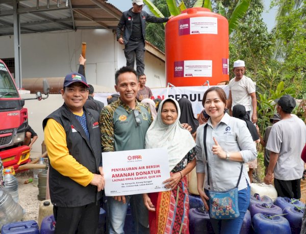 Saat Air Mulai Langka, Laznas PPPA Daarul Qur’an Bersama Ichi Tan Hadir di Lebak