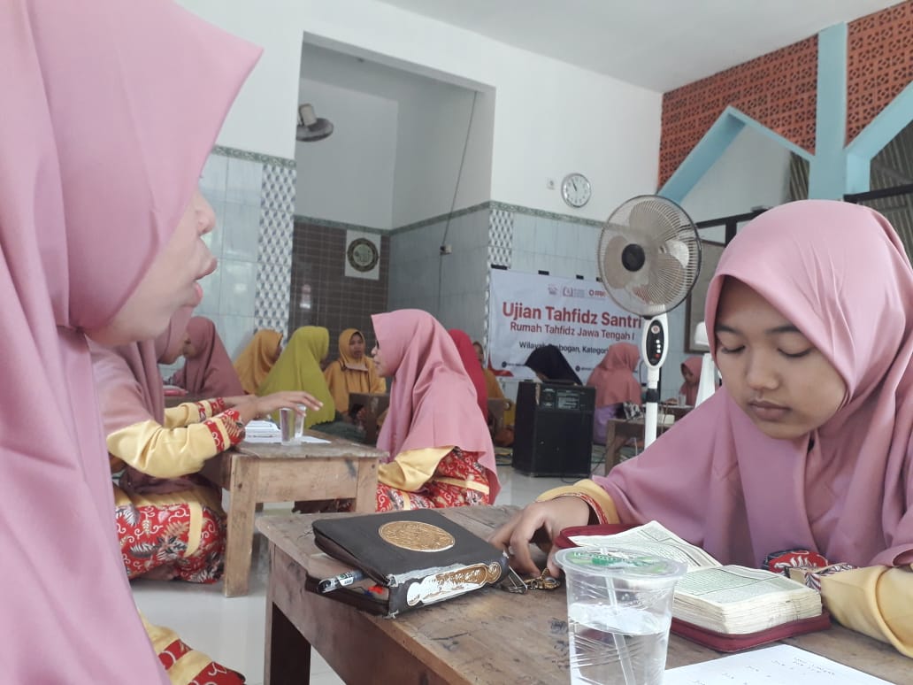 Antusiasme Santri Rumah Tahfidz di Grobogan Ikuti Ujian Rutin Triwulan