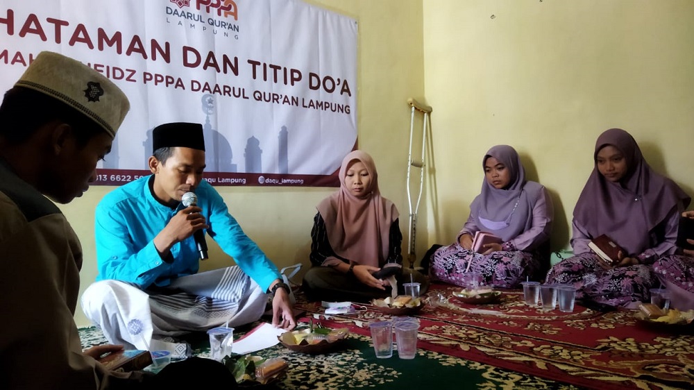 PPPA Daarul Qurâ€™an Lampung Rutin Gelar Khataman dan Doa Bersama 2 Pekan Sekali