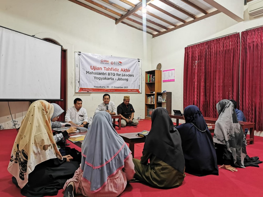 Ujian Tahfidz Akhir BTQ for Leaders Yogyakarta-Jawa Tengah