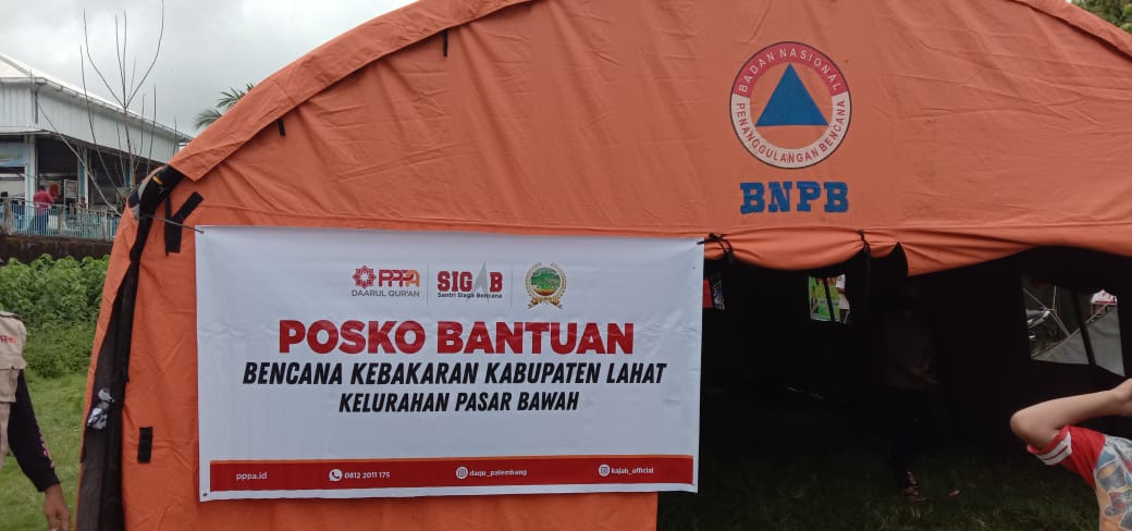Kebakaran di Kabupaten Lahat, PPPA Daarul Qurâ€™an Palembang Terjunkan Tim Siaga Bencana