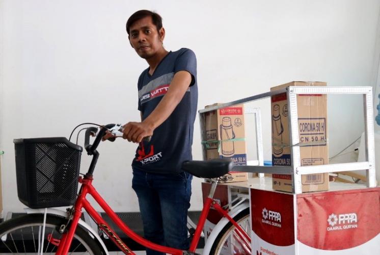 Goesan Pertama Muttaqin Bersama Sepeda Kopi Murotal