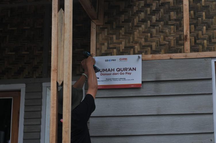 Rumah Qur'an untuk Lombok dari Donasi GoPay