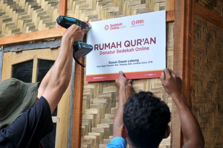 Ada Rumah Qur'an SedekahOnline di Lombok