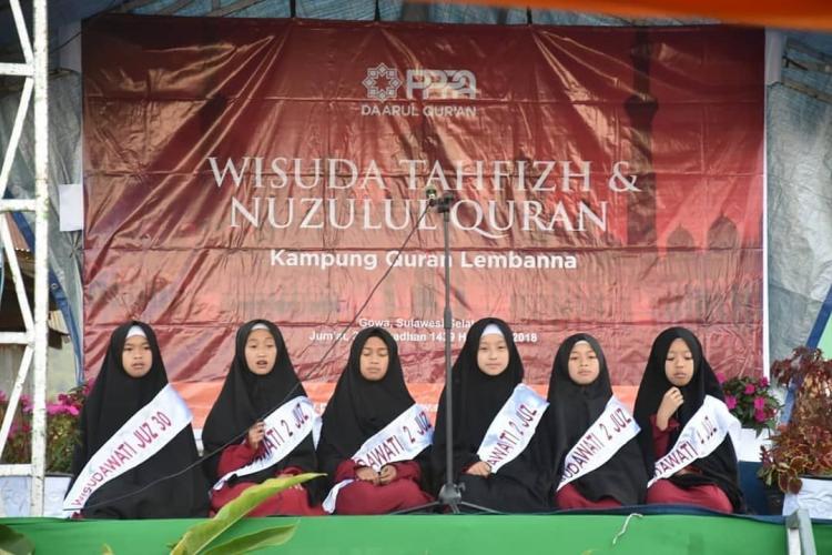 Wisuda Tahfizh Kampung Qur'an Lembanna