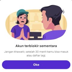 LAYANAN OVO TERBLOKIR SEMENTARA